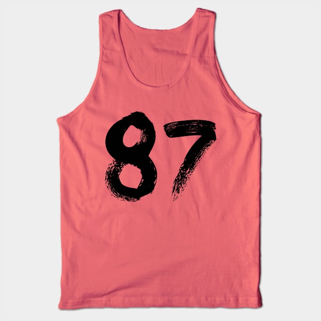 Number 87 Tank Top by Erena Samohai